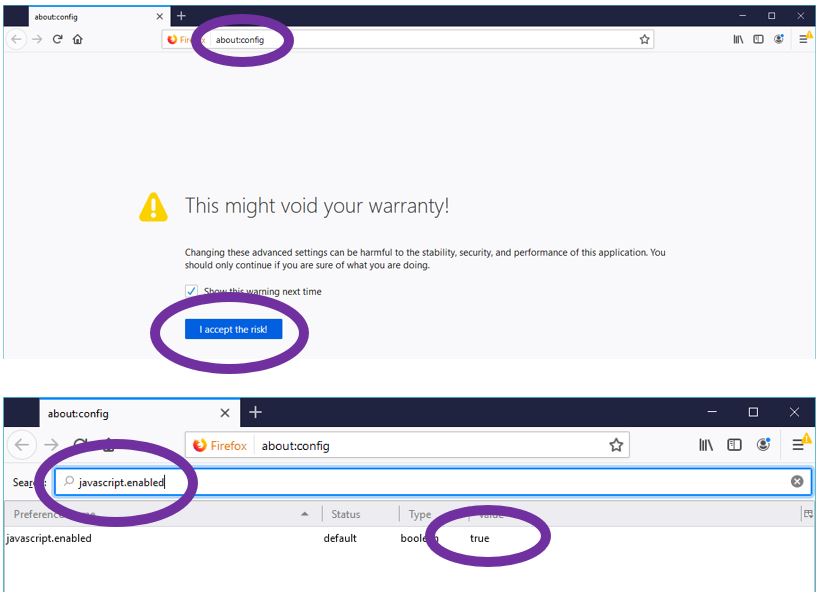 Enable JavaScript Tutorial Image